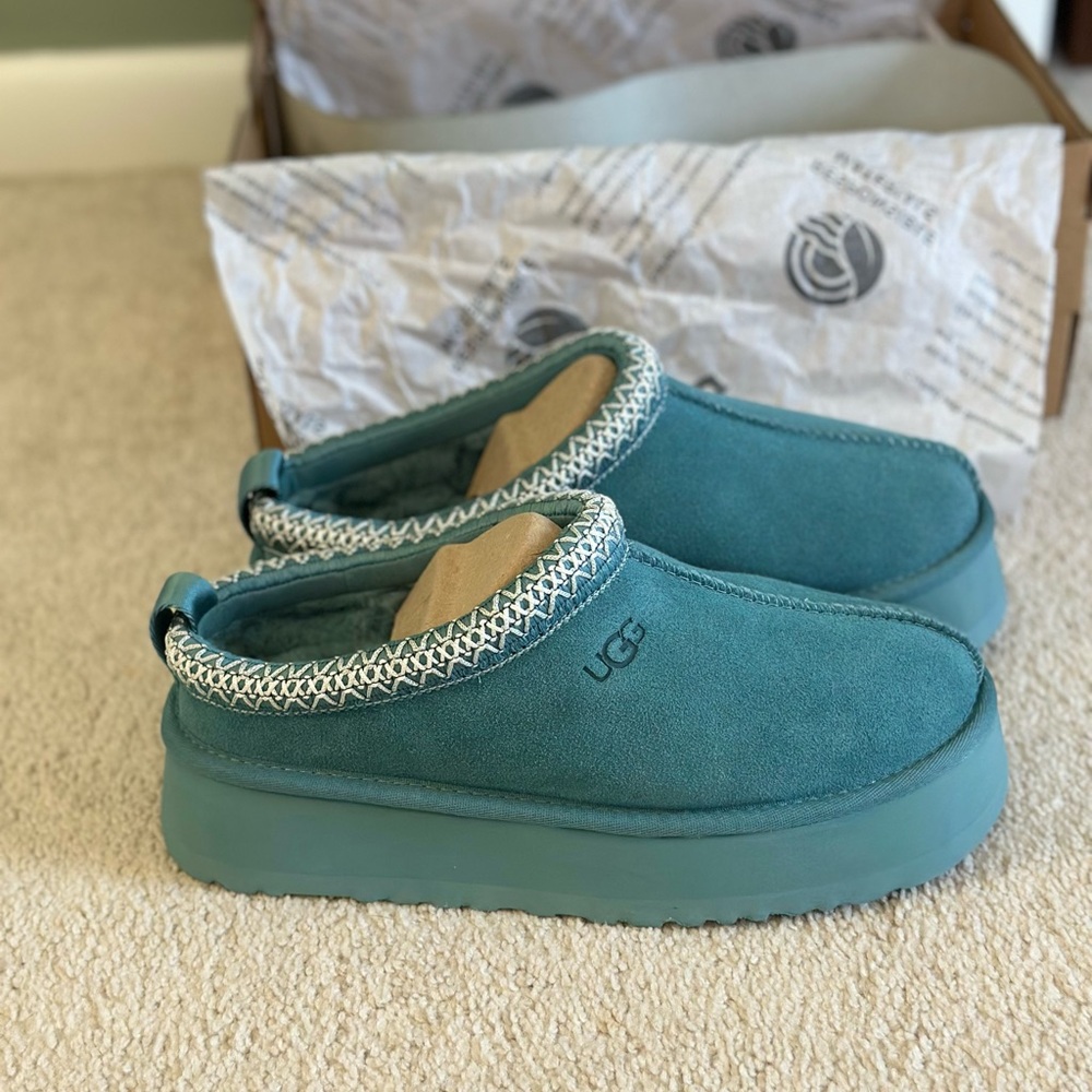 UGG “Deep Ice” Suede Tazz Slipper
